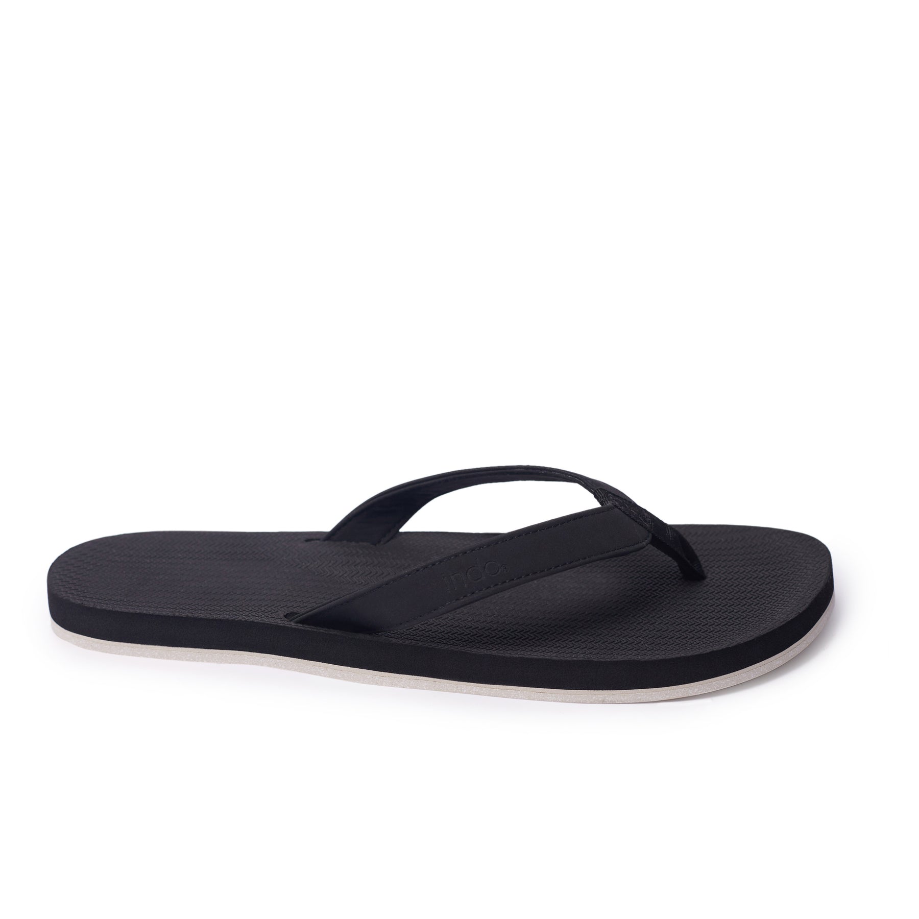 Mens Thongs - Sneaker Sole - Black/Sea Salt Sole