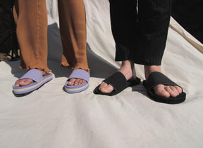 Women's Platform Slide - Lilac & Sea Salt