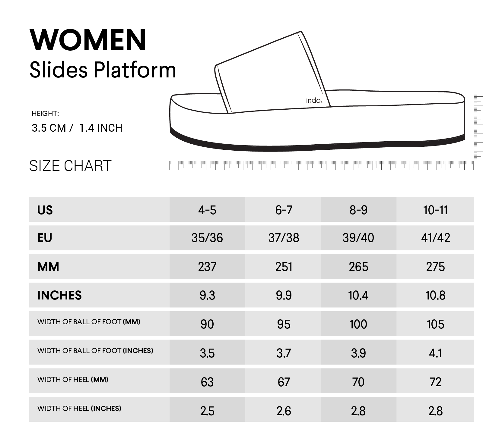 Women's Slide Platform - Sea Salt